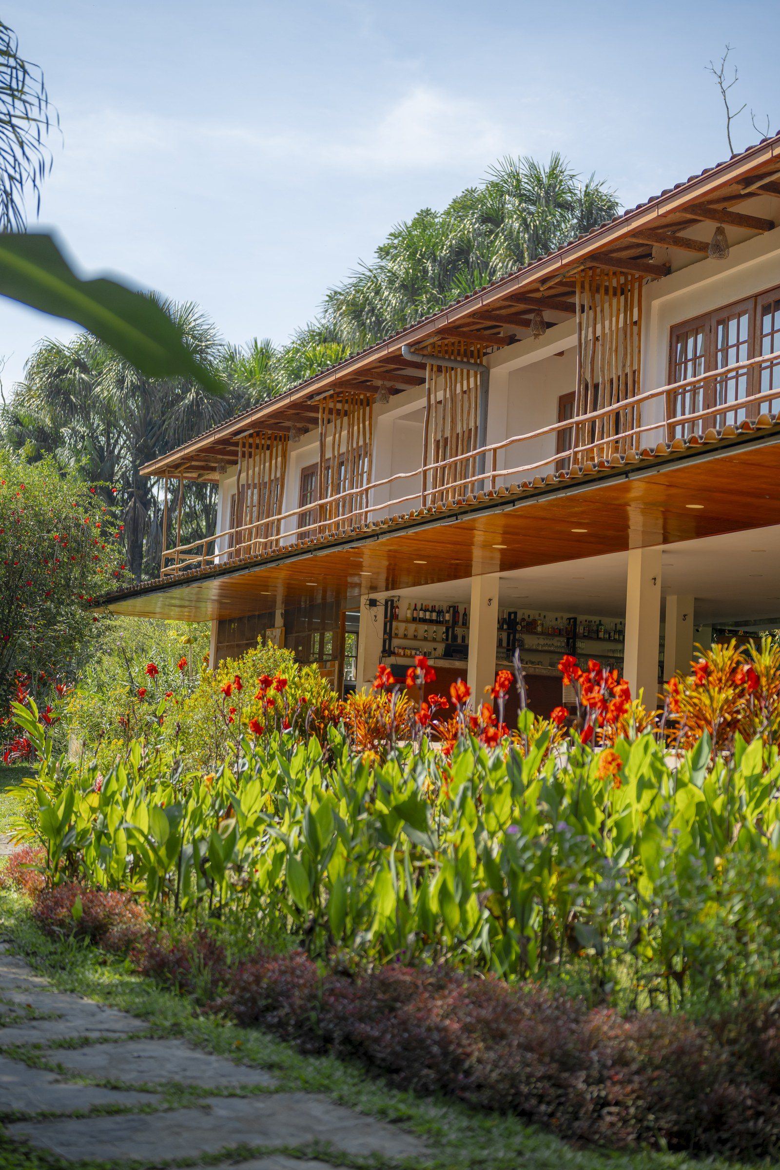 Garden scene at Kantu Garden Lodge