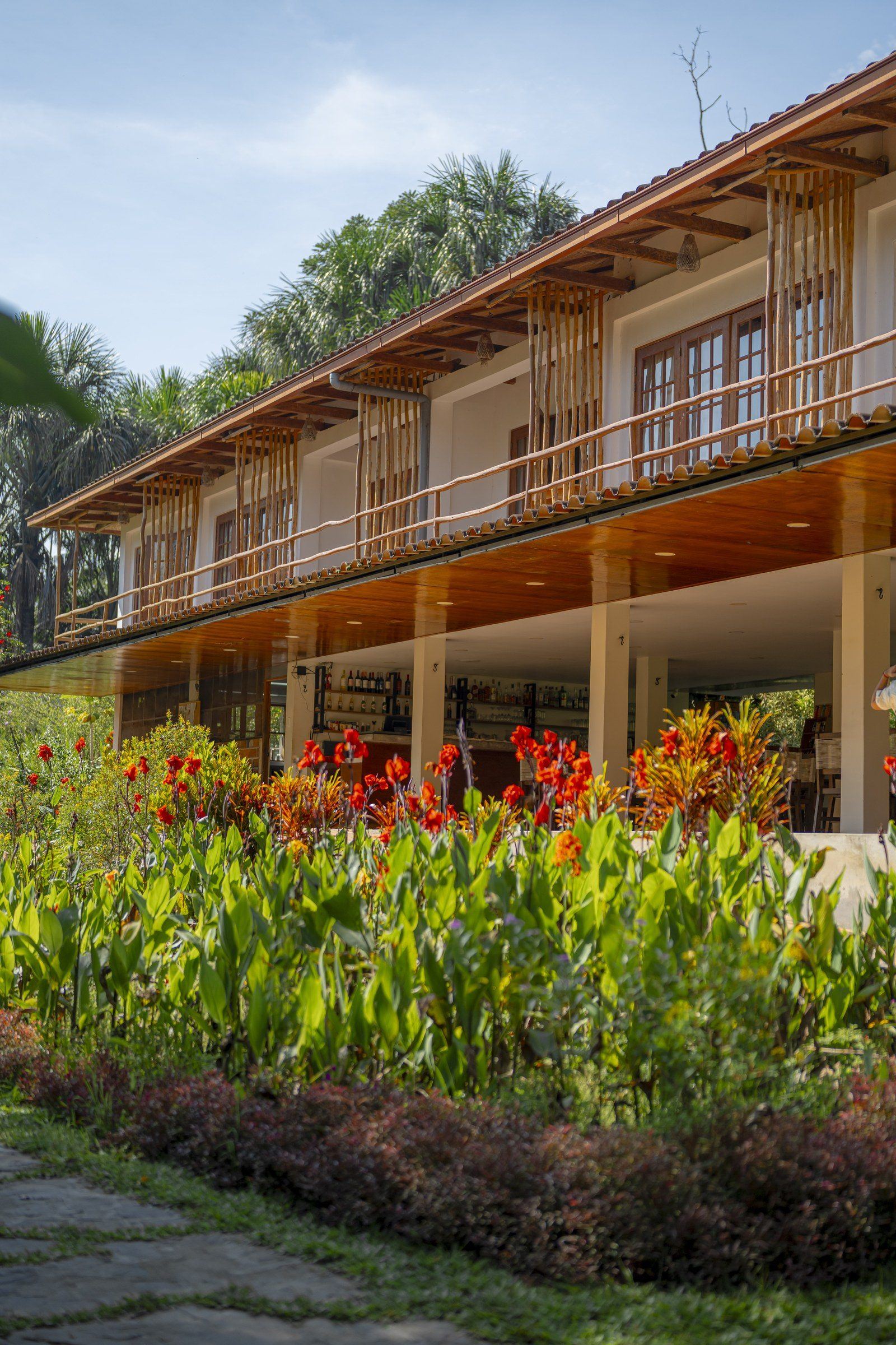 Garden scene at Kantu Garden Lodge