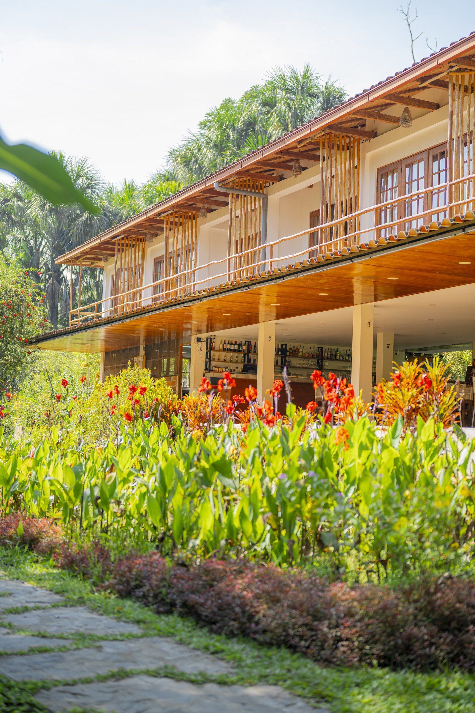 Garden scene at Kantu Garden Lodge
