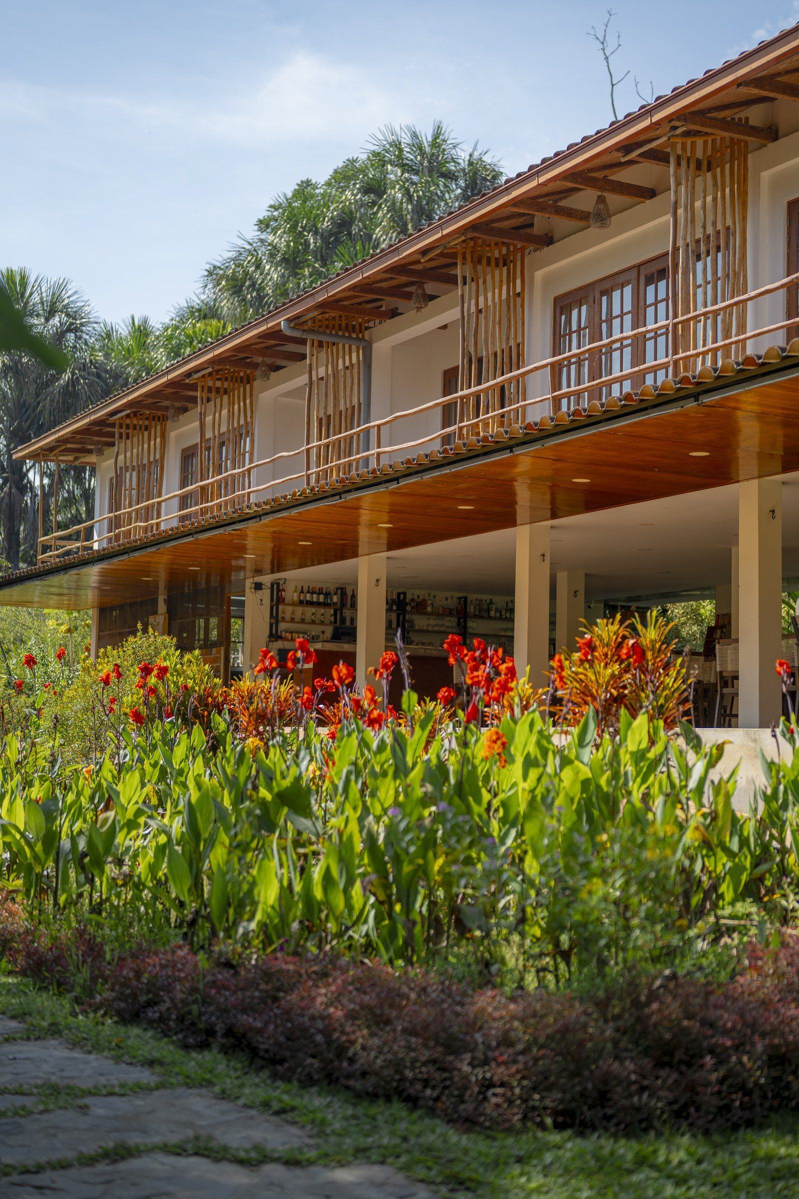 Garden scene at Kantu Garden Lodge