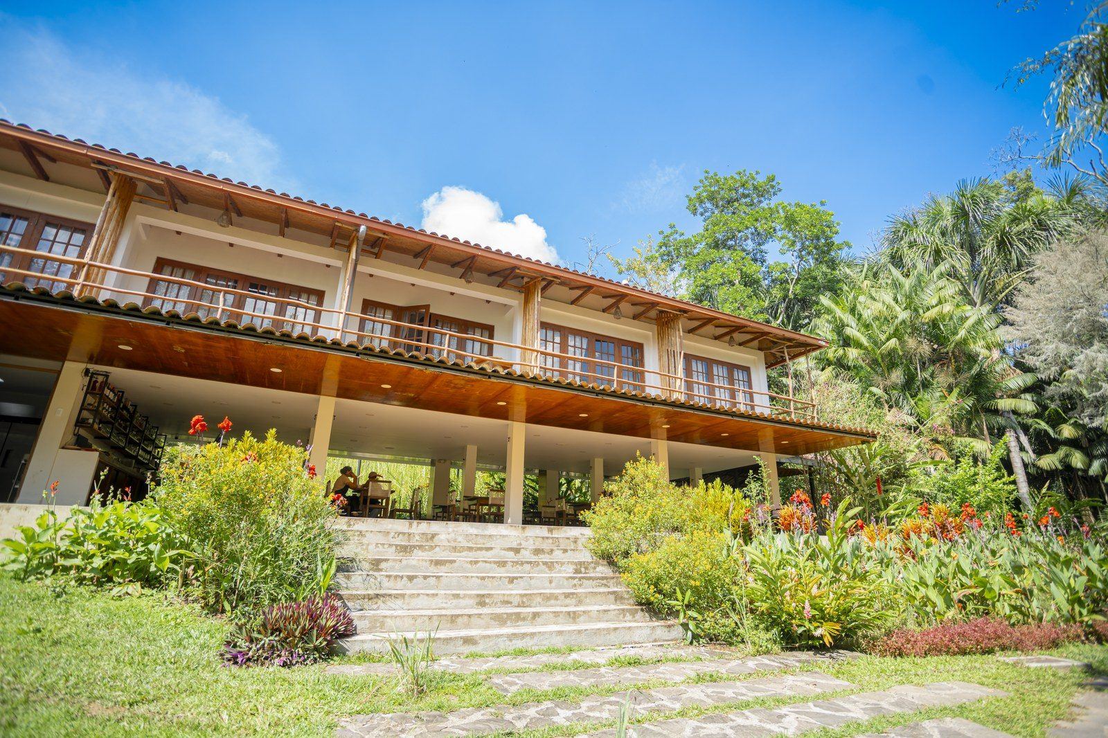 Garden scene at Kantu Garden Lodge